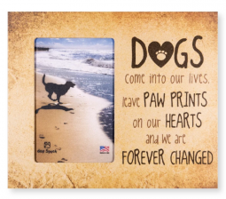 Vertical Wood Frame - Dogs Come Into Our Lives